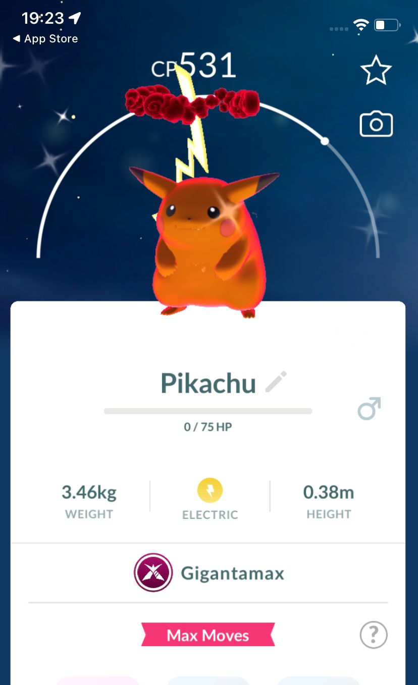 Shiny Pikachu Gigantamax Trade - Pokemon GO Trade