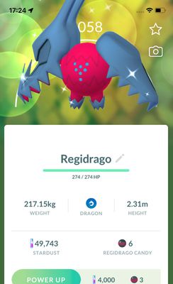 Shiny Regidrago - Pokemon GO Trade Service