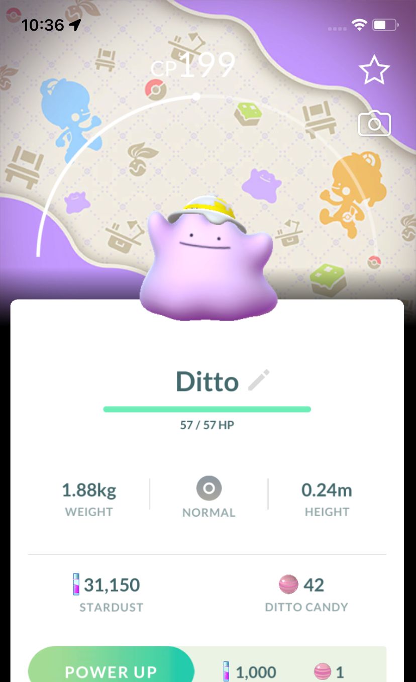 Ditto with Hat + Background (Pokopia Event) Trade - Pokemon GO Trade