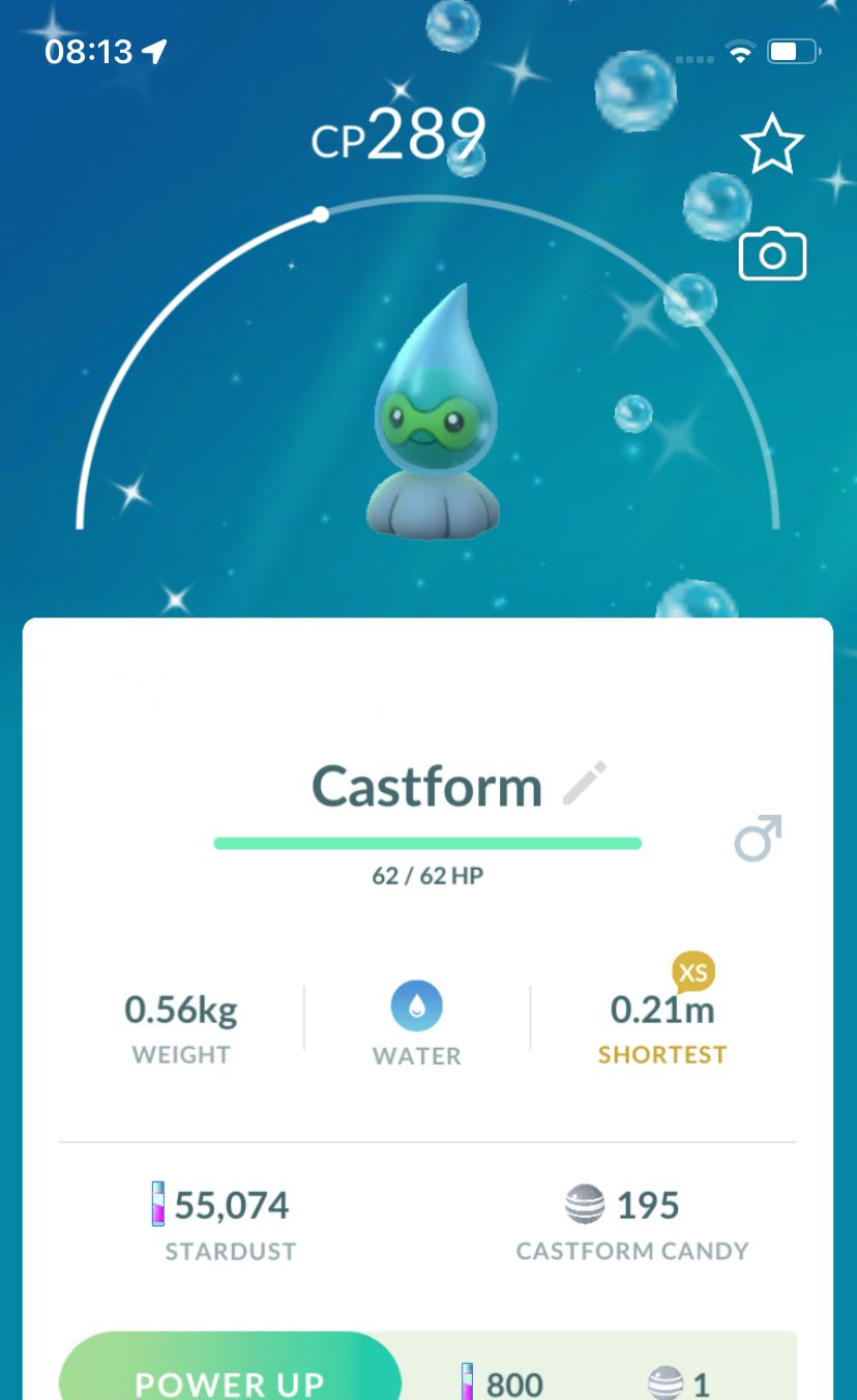 Shiny Rain Castform - Pokemon GO Trade Service