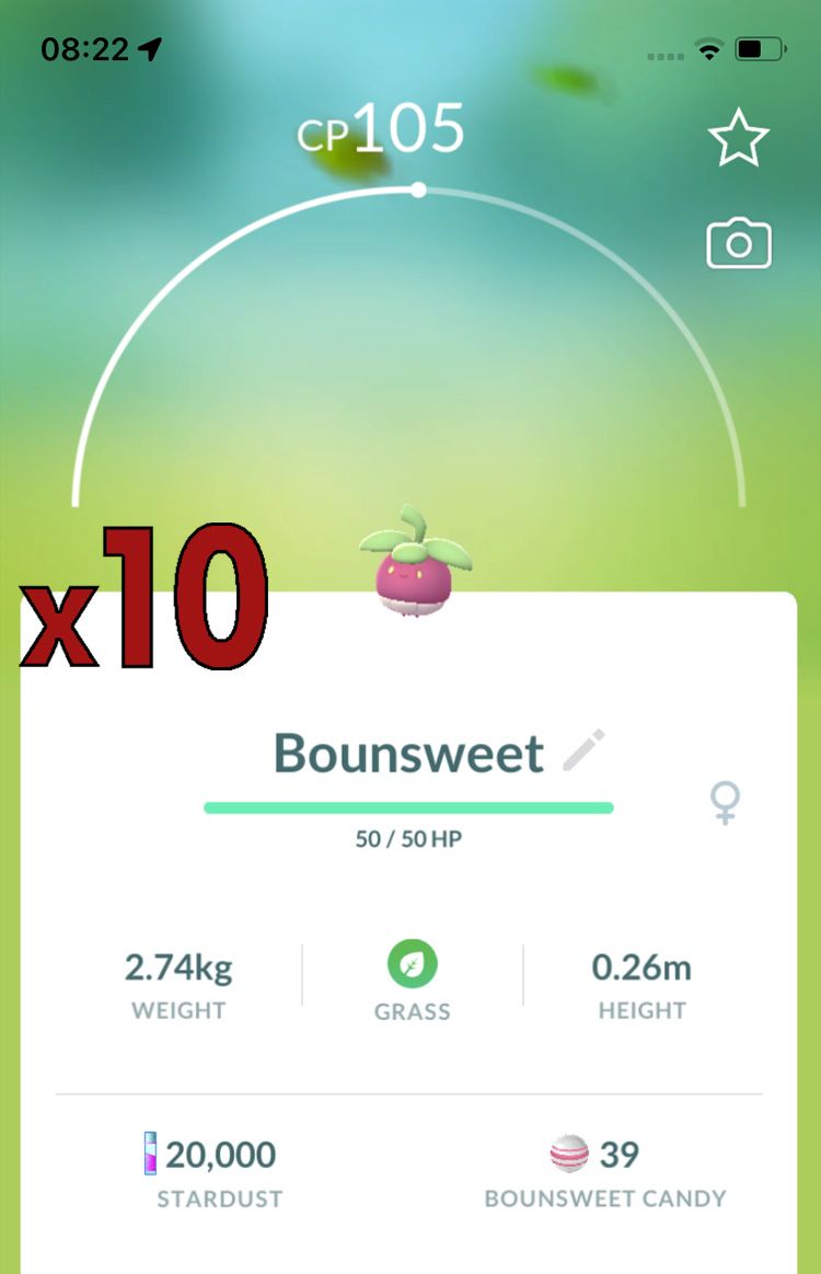 Bounsweet Trade Service [x10] - Pokemon GO Trade
