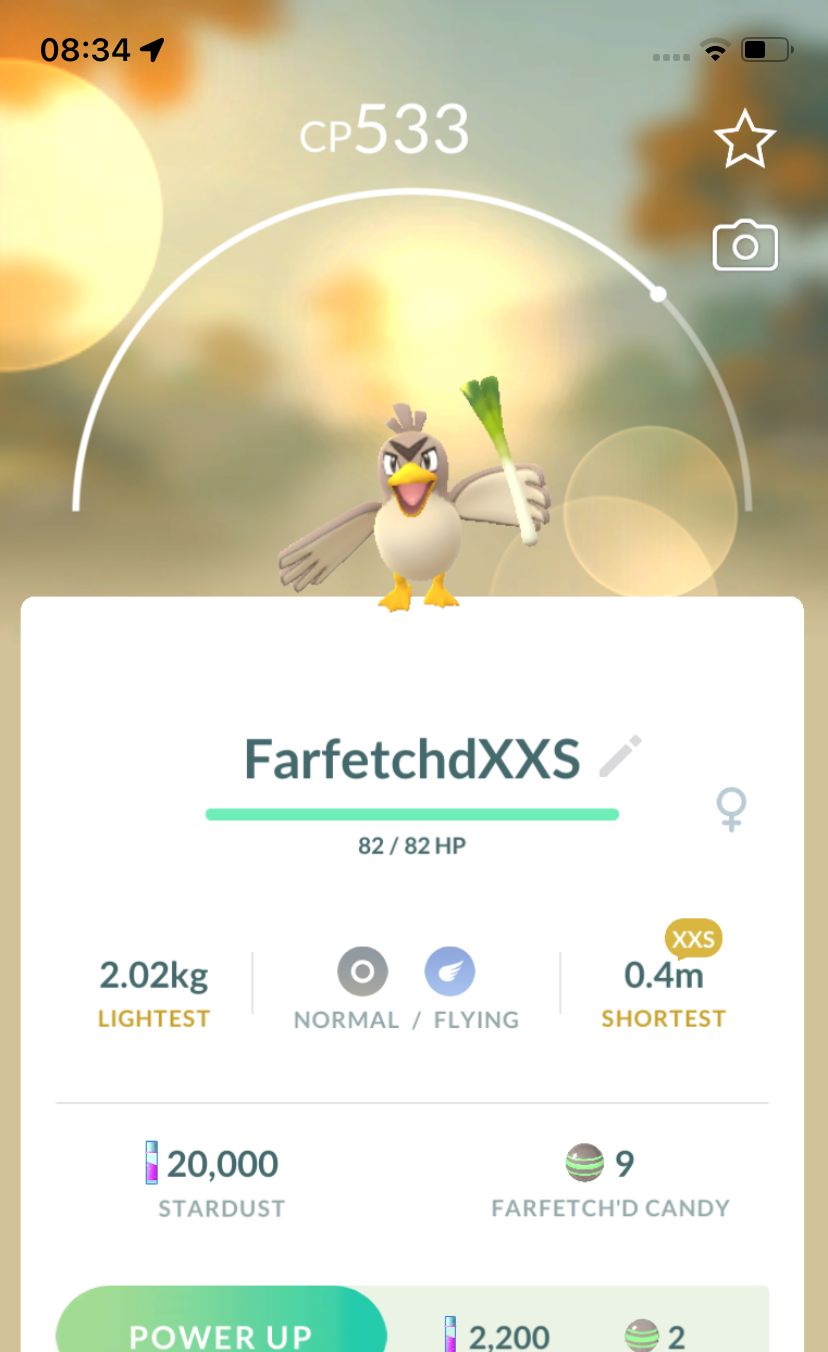 Farfetch'd (XXS Height) - Pokemon GO Trade Service