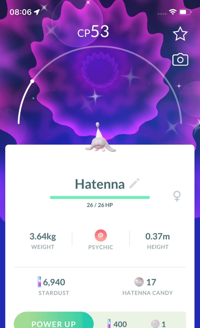 Shiny Hatenna - Pokemon GO Trade Service
