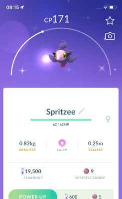 Shiny Spritzee - Pokemon GO Trade Service