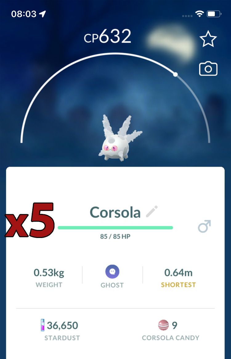 Galarian Corsola (Sunglasses) Trades Service [x5] - Pokemon GO Trade