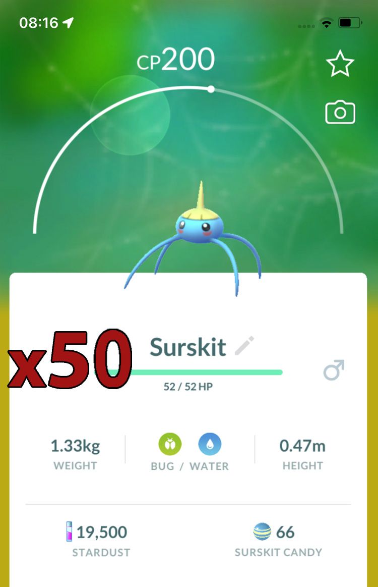 Surskit [x50] - Pokemon GO Trade Service