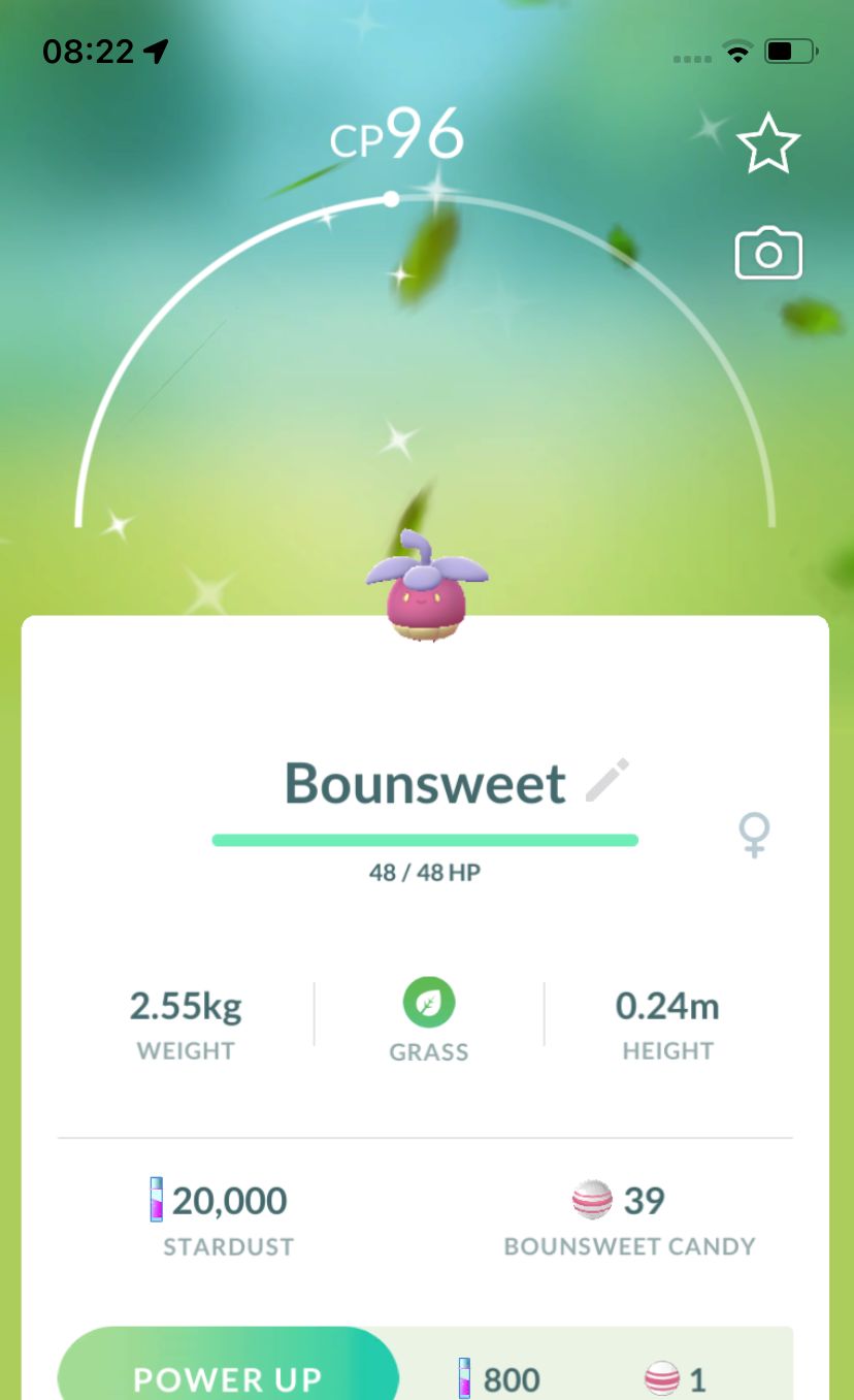 Shiny Bounsweet - Pokemon GO Trade