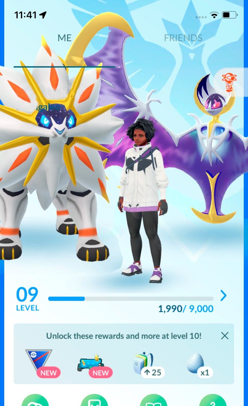 Pokemon GO Mini Account - Sun &amp; Moon Duo - 1x Solgaleo + 1x Lunala !