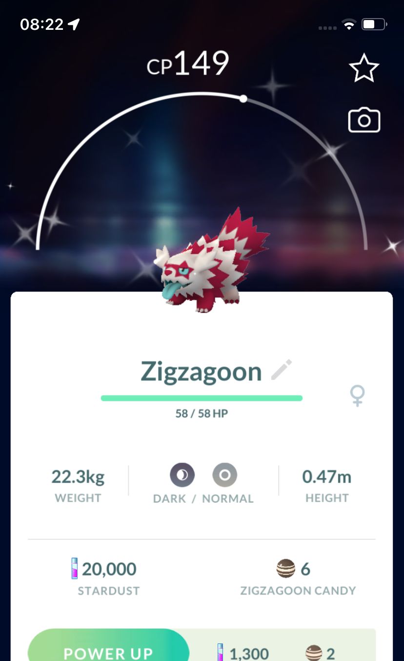 Shiny Galarian Zigzagoon - Pokemon GO Trade Service