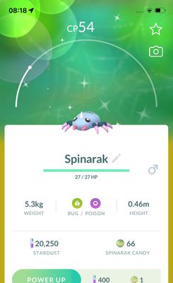Shiny Spinarak - Pokemon GO Trade Service