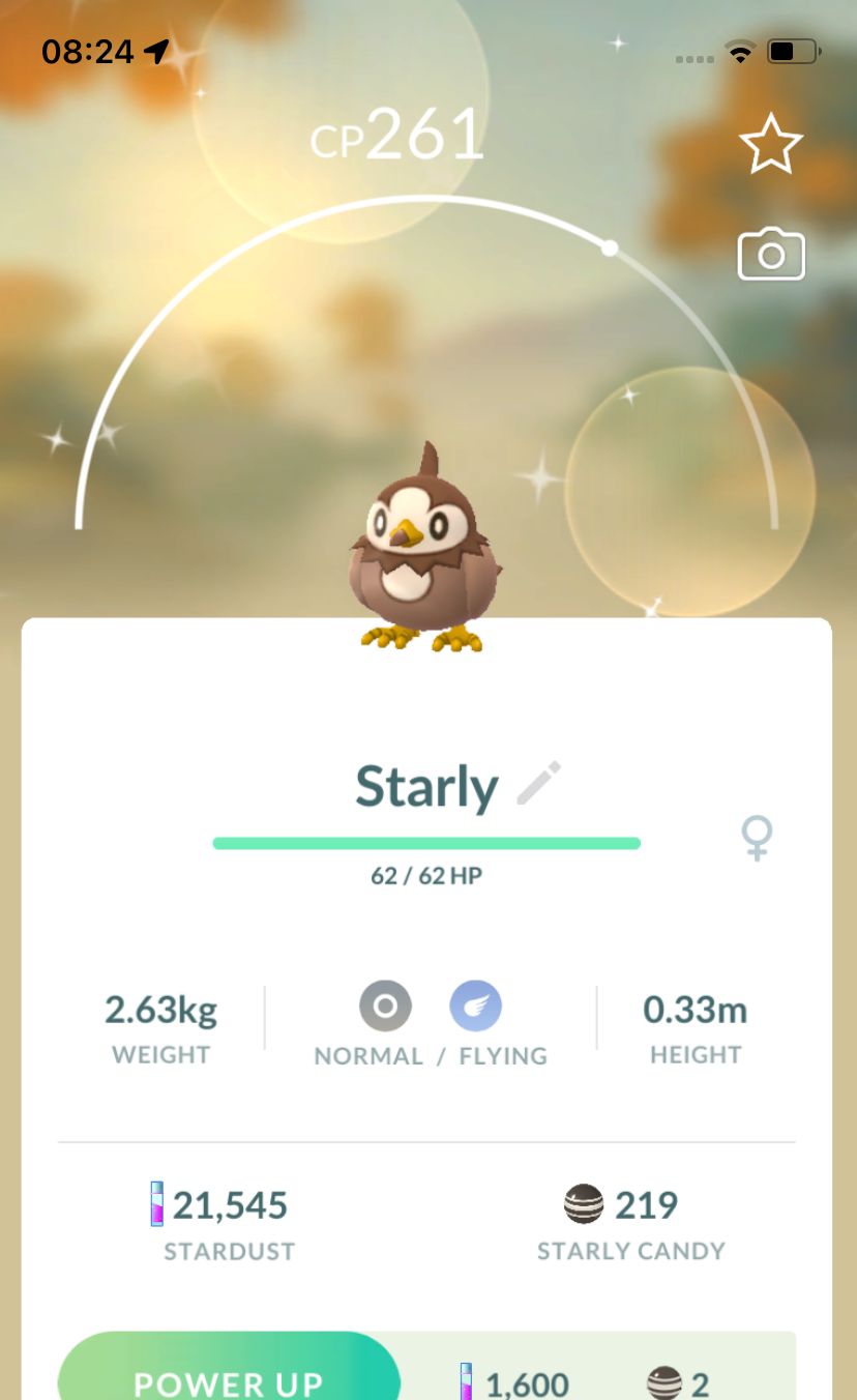 Shiny Starly - Pokemon GO Trade Service