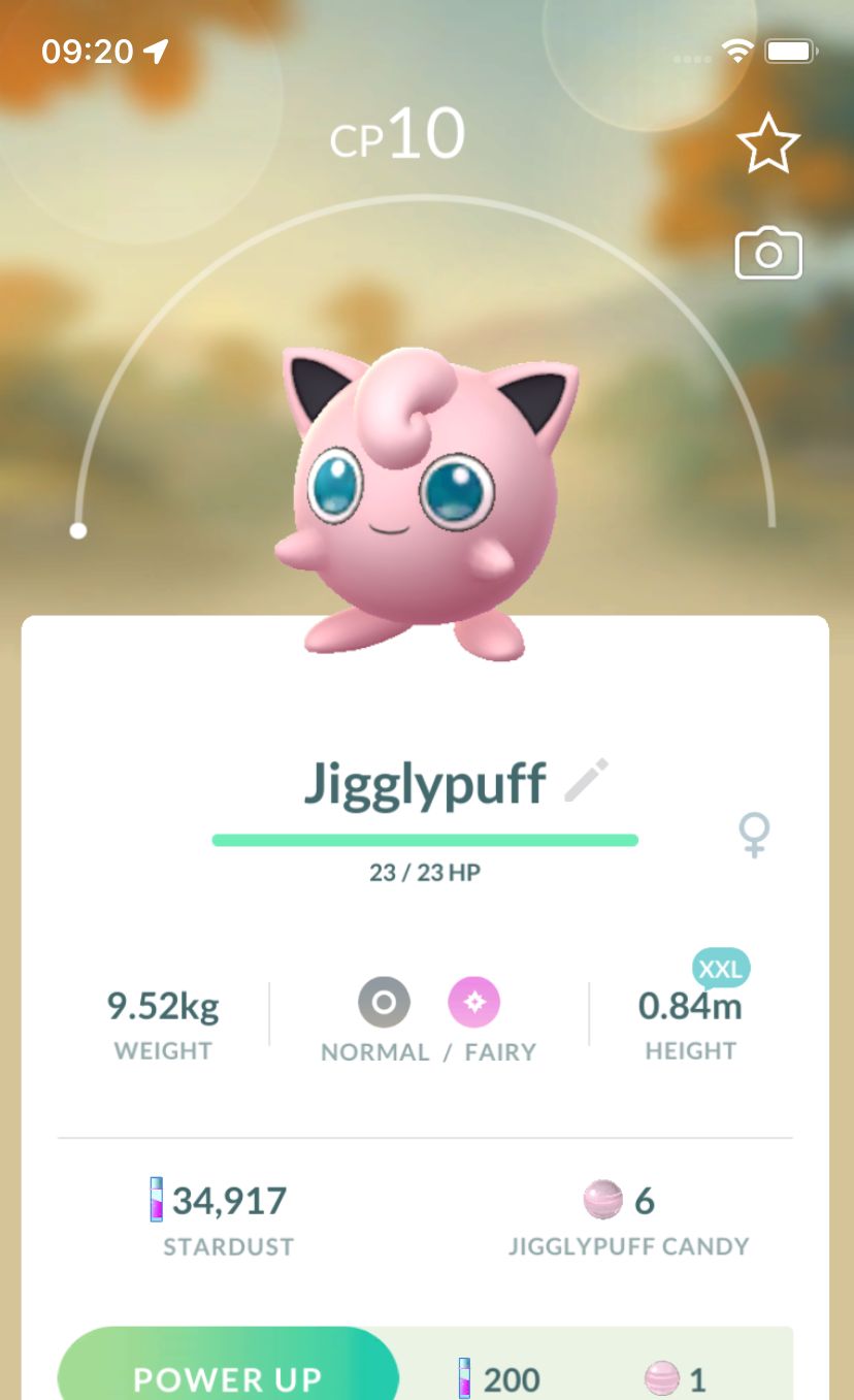 Jigglypuff (XXL Height) - Pokemon GO Trade Service