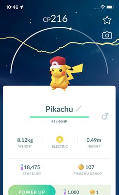 Pikachu Red's Hat Trade - Pokemon GO Trade