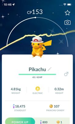 Shiny Pikachu Leaf Hat - Pokemon GO Trade