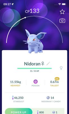 Nidoran Female (XXL Height) - Pokemon GO Trade Service