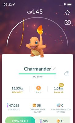 Charmander (XXL Height) - Pokemon GO Trade Service