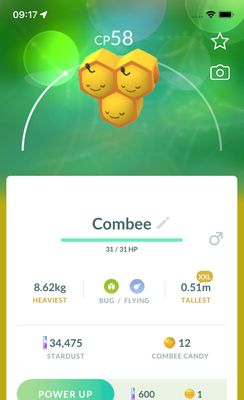 Combee (XXL Height) - Pokemon GO Trade Service