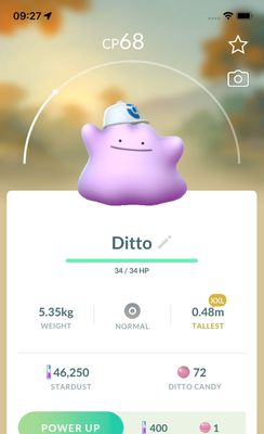 Ditto with Cap (XXL Height) - Pokemon GO Trade Service