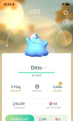 Shiny Ditto with Cap (Pokopia Event) - Pokemon GO Trade