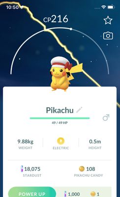 Pikachu Lyra Hat Trade - Pokemon GO Trade