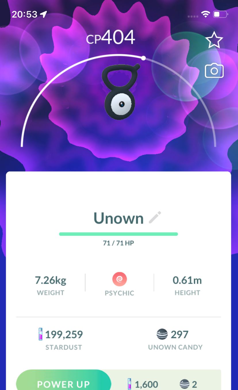 Unown V - Pokemon GO Trade