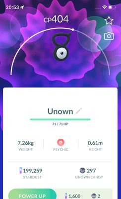 Unown V - Pokemon GO Trade