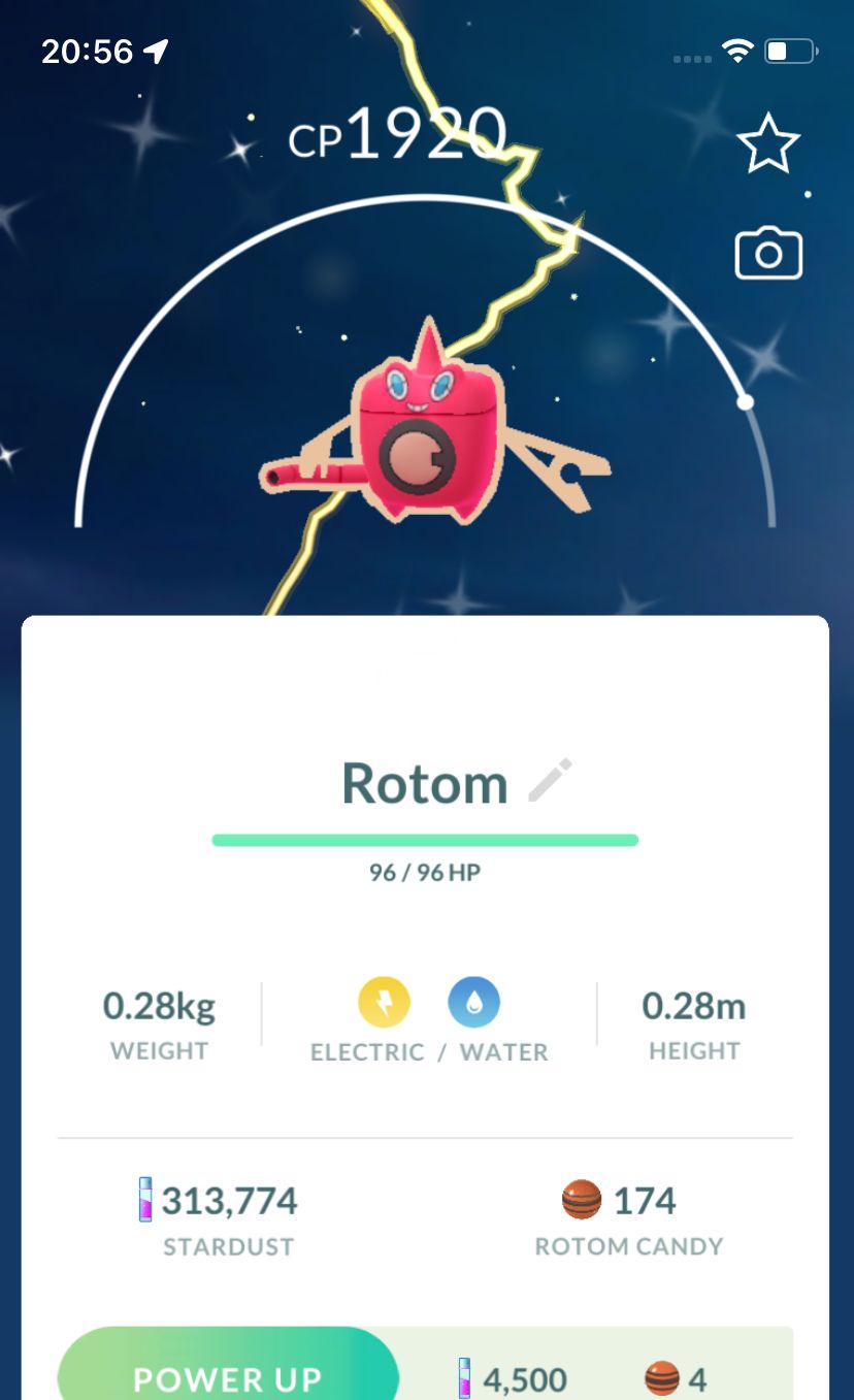 Shiny Wash Rotom - Pokemon GO Trade