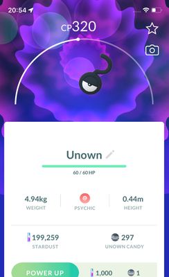 Unown ? - Pokemon GO Trade