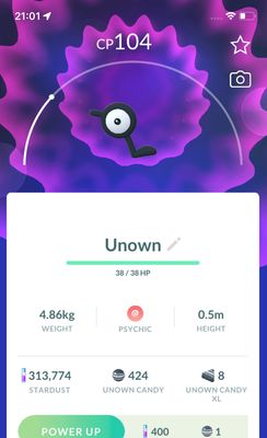 Unown L - Pokemon GO Trade