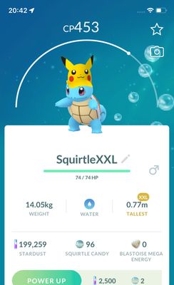 Squirtle Visor GO Fest (XXL Height) - Pokemon GO Trade Service