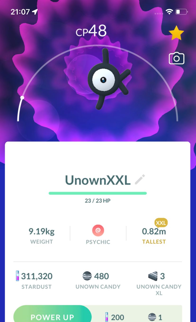 Unown K (XXL Height) - Pokemon GO Trade Service