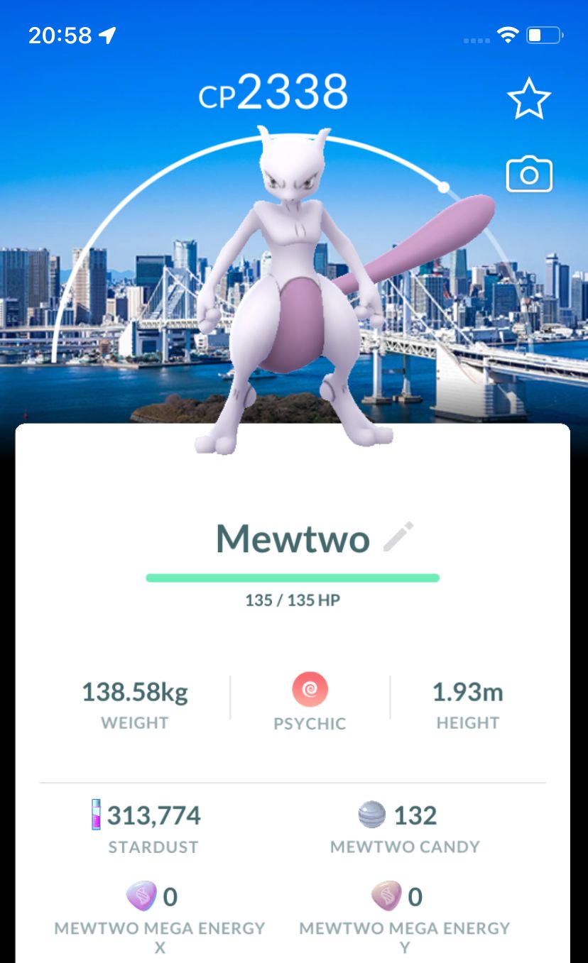 Mewtwo with Tokyo Background Trade - Pokemon GO Trade