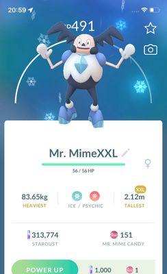 Galarian Mr. Mime (XXL Height) - Pokemon GO Trade Service