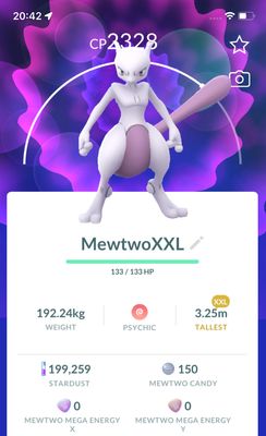Mewtwo (XXL Height) Trade - Pokemon GO Trade