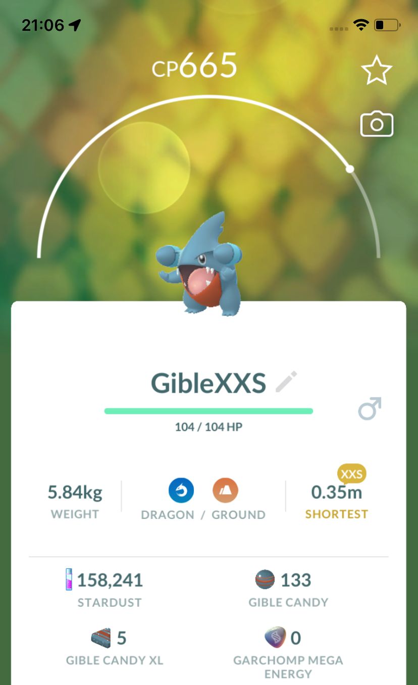 Gible (XXS Height) - Pokemon GO Trade Service