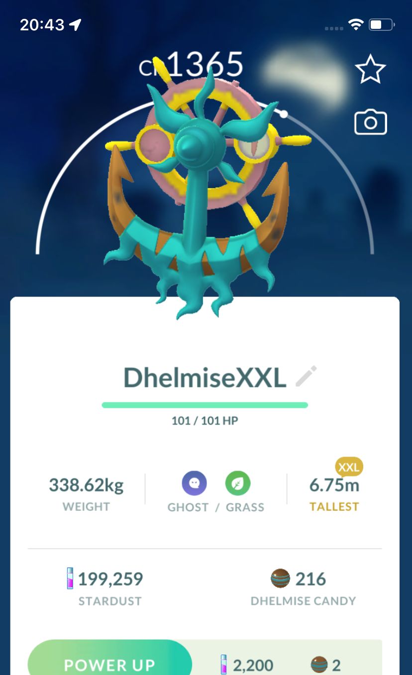 Dhelmise (XXL Height) - Pokemon GO Trade Service