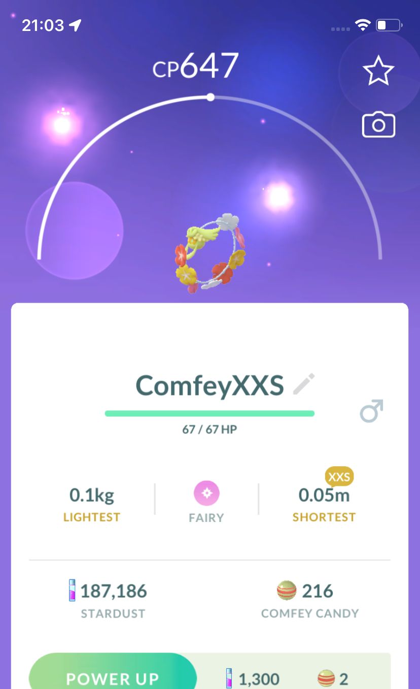 Comfey (XXS Height) - Pokemon GO Trade Service