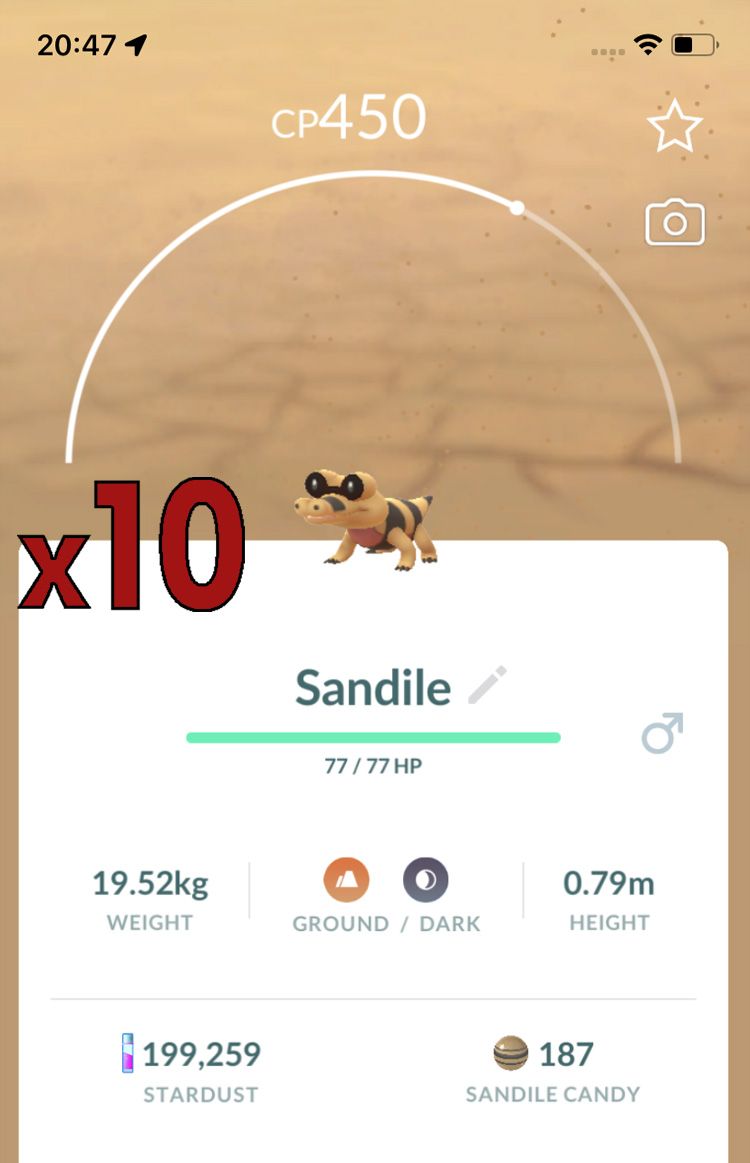 Sandile [x10] - Pokemon GO Trade Service