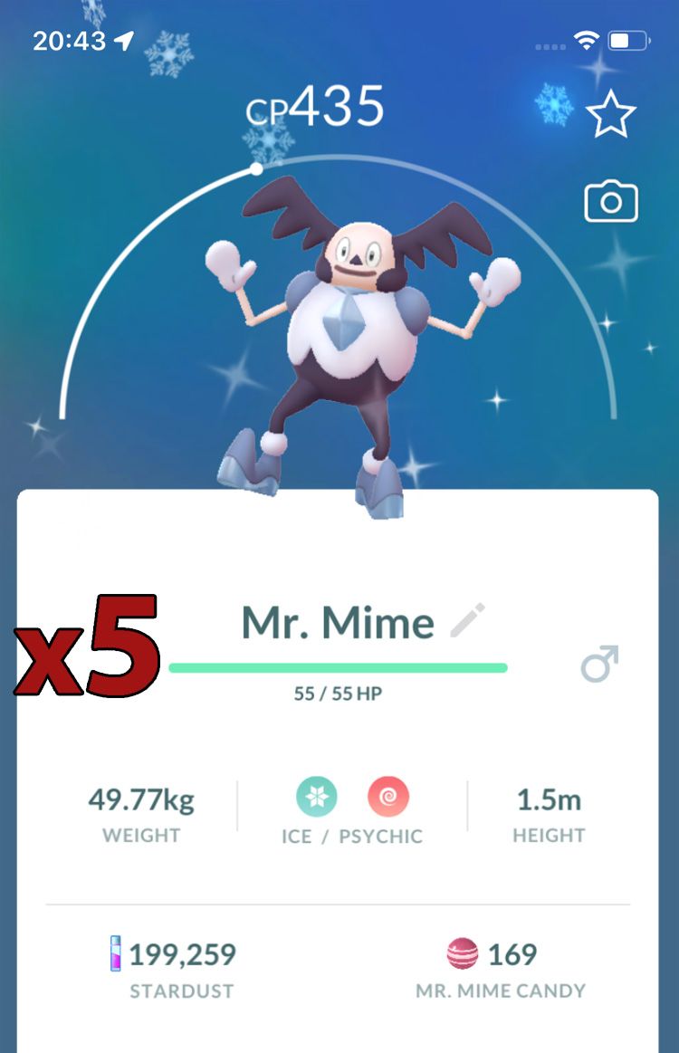 Galarian Mr. Mime [x5] - Pokemon GO Trade