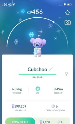 Shiny Cubchoo - Pokemon GO Trade Service