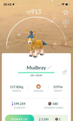 Shiny Mudbray - Pokemon GO Trade Service