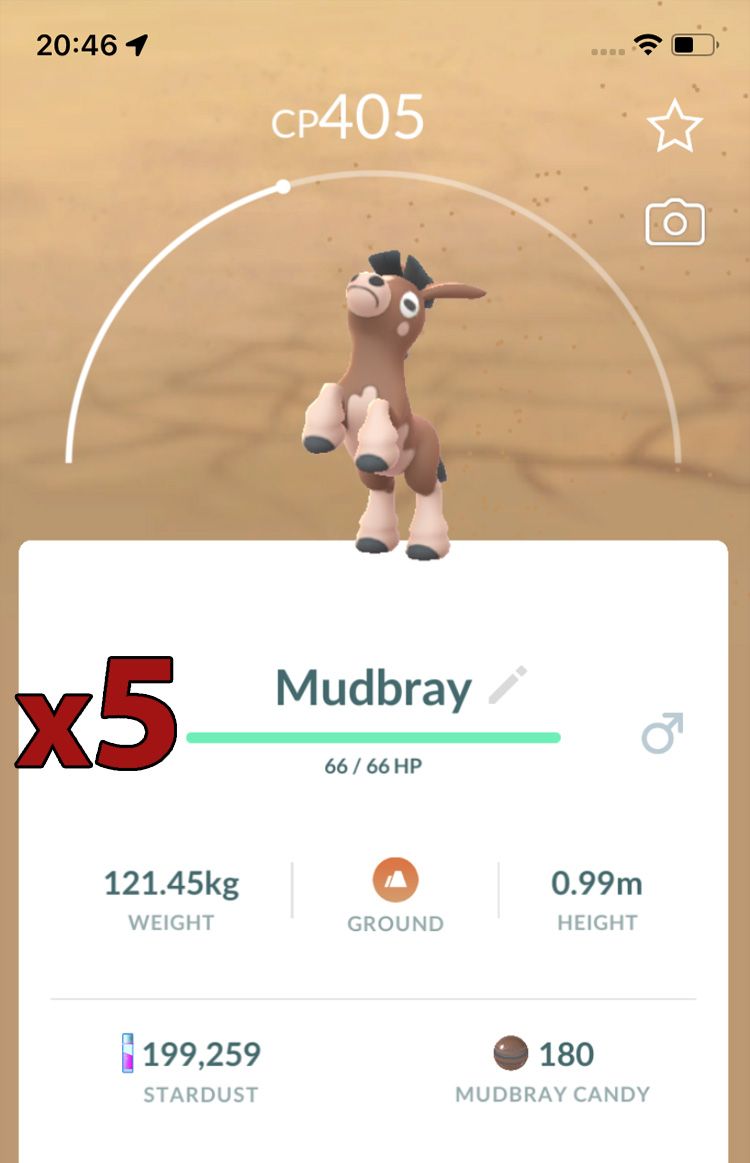 Mudbray [x5] - Pokemon GO Trade