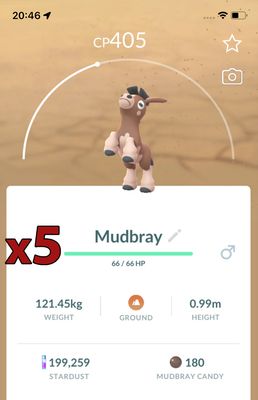 Mudbray [x5] - Pokemon GO Trade