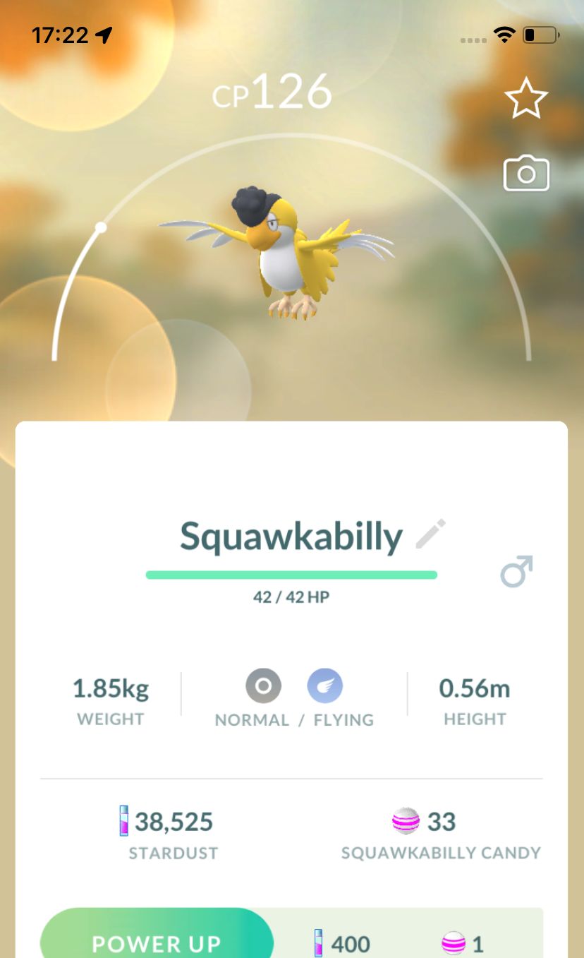 #931 Squawkabilly (Yellow Plumage) Trade - Pokemon GO Trade Service