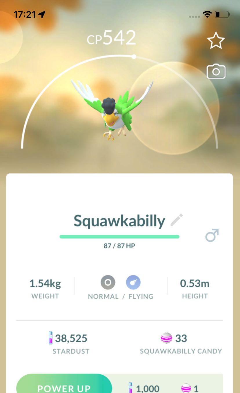 #931 Squawkabilly (Green Plumage) Trade - Pokemon GO Trade Service