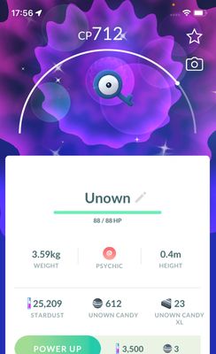Shiny Unown Q - Pokemon GO Trade