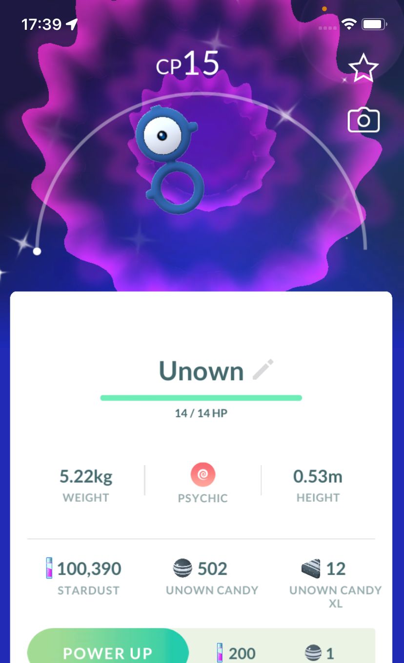 Shiny Unown B - Pokemon GO Trade