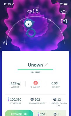 Shiny Unown B - Pokemon GO Trade