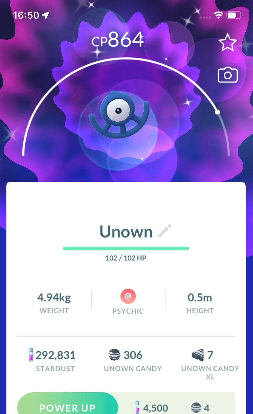 Shiny Unown U - Pokemon GO Trade