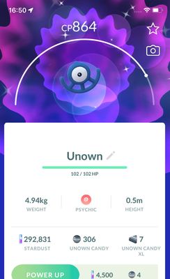 Shiny Unown U - Pokemon GO Trade
